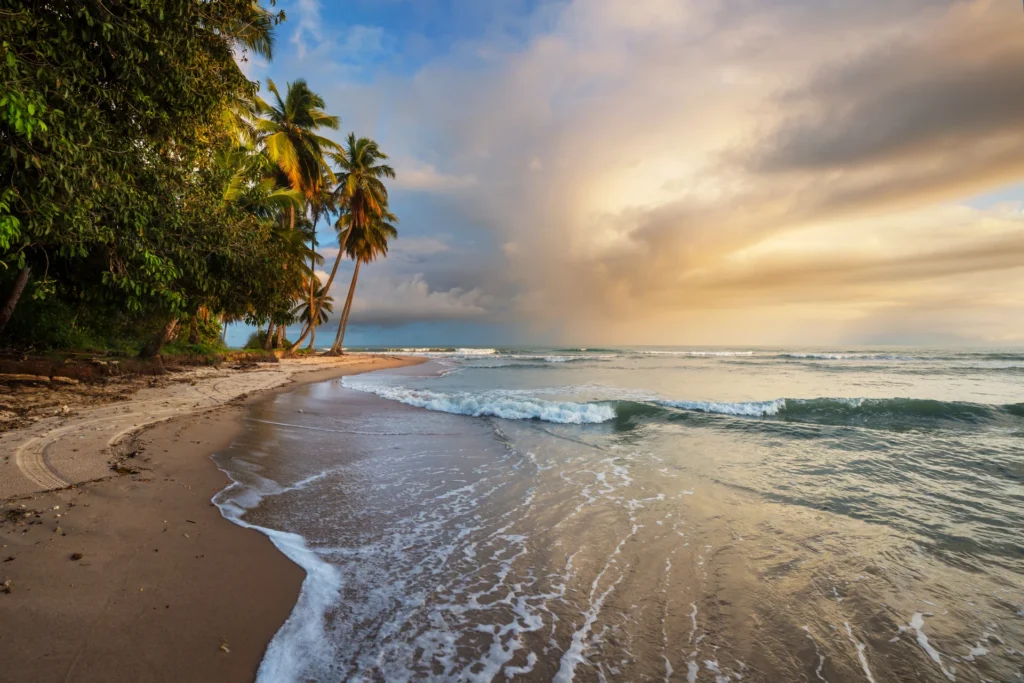Vista de una playa paradisiaca del Caribe.