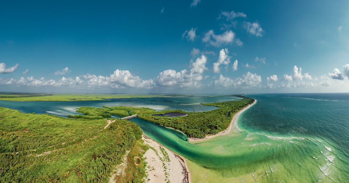 panorámica de la Reserva de la Biosfera de Sian Ka'an