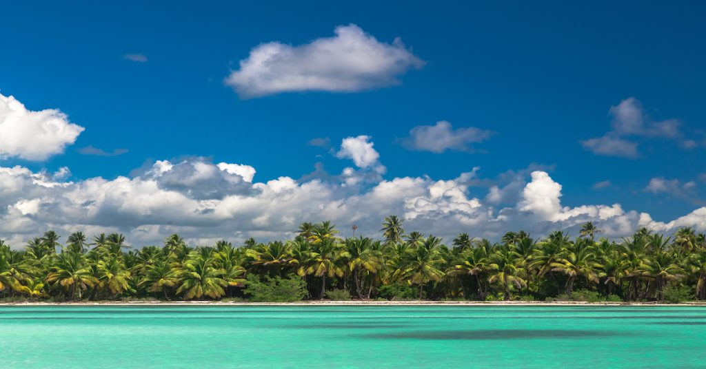 vista panorámica de una playa de Punta Cana