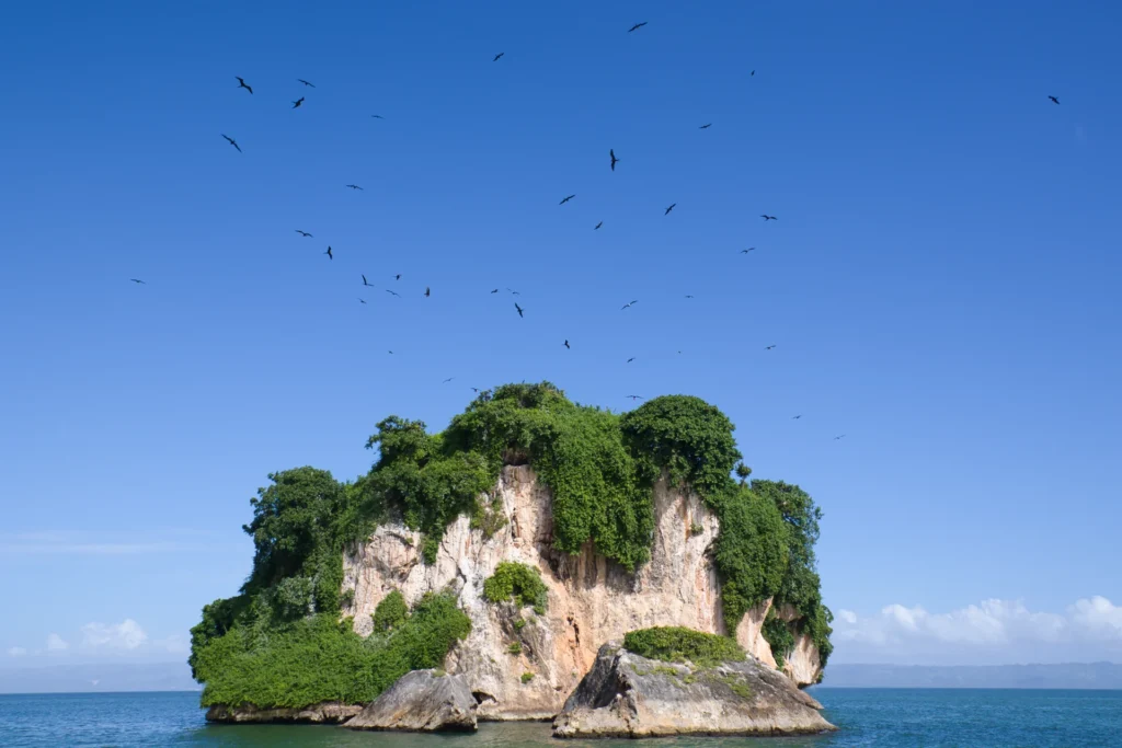 Isla de los Pájaros en el Parque Nacional los Haitises.