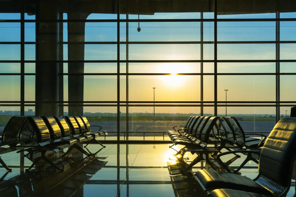 Atardecer en el aeropuerto
