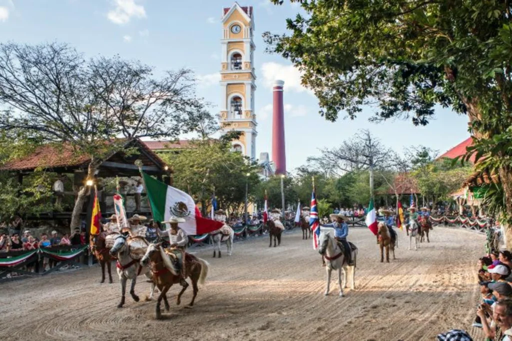 El espectáculo ecuestre es una de las atracciones más llamativas del Parque Xcaret.